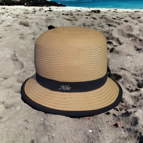 Vtg Nike Straw Hat Golf made in USA Size L/XL - Picture 2 of 9